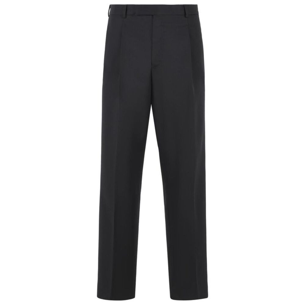 Pt01 'Quindici' Black Virgin Wool Pants Men